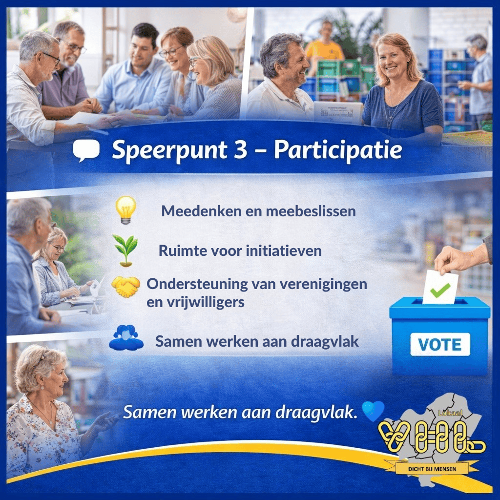 Ondersteuning van verenigingen en vrijwilligers